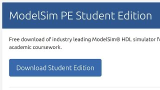 How to install ModelSim Student Edition [upl. by Halbert683]