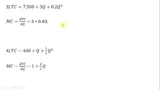 How to Derive Marginal Cost Equations [upl. by Eugirne190]