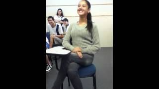 Cantando em escolaLilyana solta a voz [upl. by Grearson]