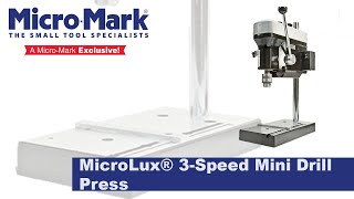 MicroLux® 3 Speed Mini Drill Press Unboxing and Optional Accessories from MicroMark [upl. by Wendell]