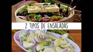 2 tipos de ensaladas [upl. by Swetiana]