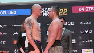 MICHAŁ CIEŚLAK vs ENRICO KOELLING  WAŻENIE [upl. by Brathwaite]