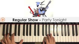 Regular Show  Party Tonight Piano Cover  Patreon Dedication 115 [upl. by Ainalem558]