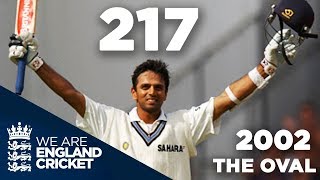 Rahul Dravid Hits 217 at The Oval  England v India 2002  Highlights [upl. by Safier422]