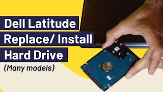 How to Remove Hard Drive  Hard Disk Dell Latitude [upl. by Melissa]