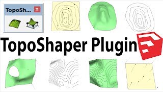 How To Use TopoShaper in Sketchup  Plugin for Contours [upl. by Nisay]