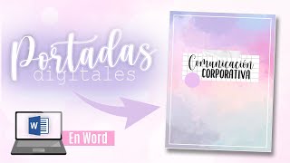 ¡PORTADAS BONITAS EN WORD✨ [upl. by Maximilianus]