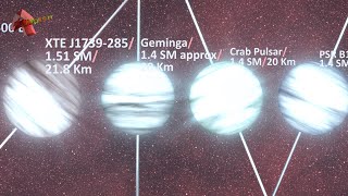 Pulsars vs Stellar Black Holes Size Comparison Exploring Neutron Stars [upl. by Atiuqcaj969]